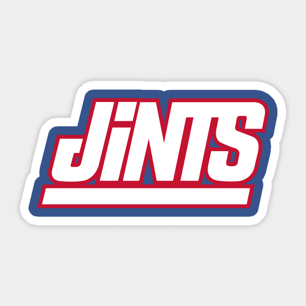 New York Giants Jints Sticker by stayfrostybro